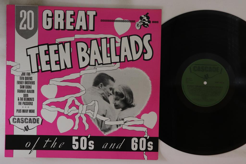LP Record VARIOUS - 20 Great Teen Ballads Of The 50's A DROP1012 CASCADE 1985 UK Rock Used