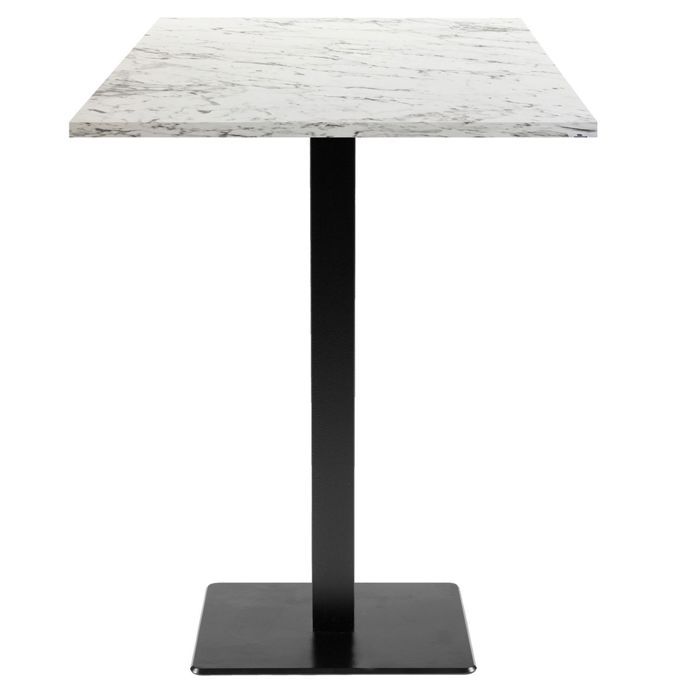 60 X 60 Cm High Table - Milan Model, Calacatta Marble