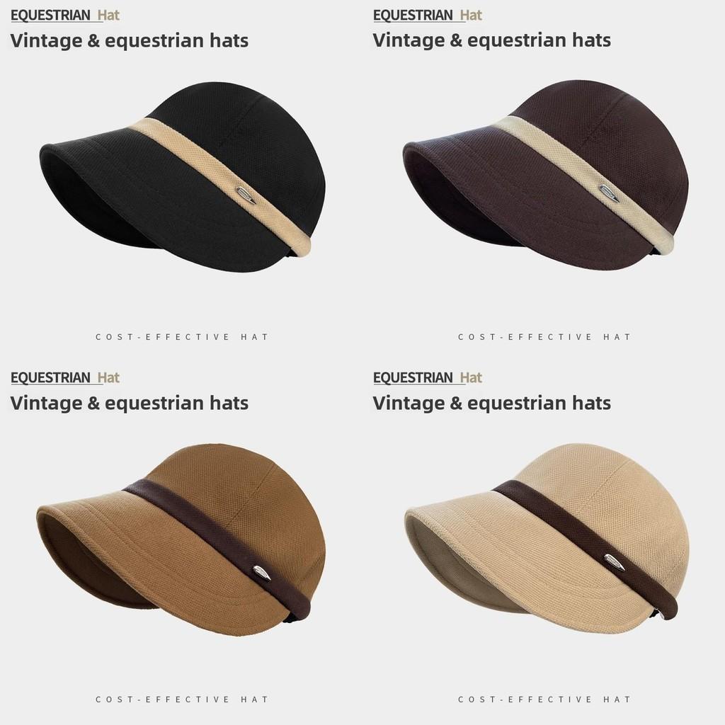 Winter Women Equestrian Cap With Windproof Warmthsun Protection For Daily Wear