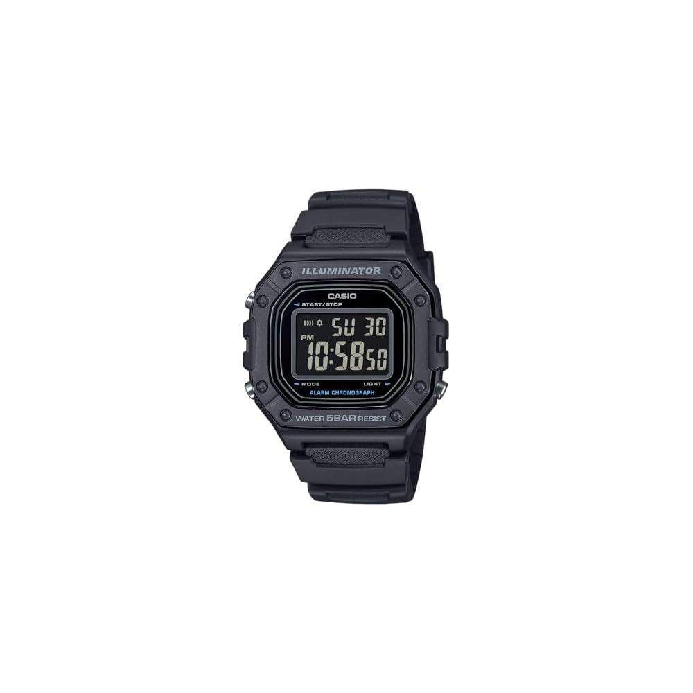 Casio Collection W-218H-1BJF Men s Watch Black Water Resistant Digital Display