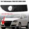 For Vw Polo 9n3 Car Fog Light Vent Grill Cover for VW POLO-GTI 2005 2006 2007 2008 2009 MK4 Front Bumper Lower Grille Accessorie