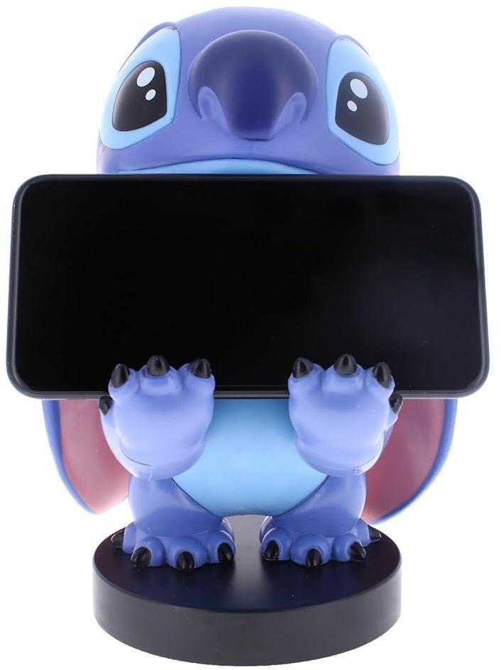 Figurine Disney Stitch - EXQUISITE GAMING - Cable Guys - Support Écouteurs, Smartphone Ou Petit Accessoire - 20 Cm