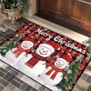 Weihnachtsbaum Weihnachtsmann Rentier Weihnachtseingang Tür Bodenmatte Festliche Dekorationen Teppich Badezimmer Anti-Rutsch-Matte Eingang Fußmatte