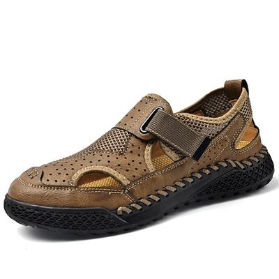 Herren Freizeitsandalen Zehenbedeckte Sandalen Übergröße Freizeitsandalen für Herren Herren Wander-Sportsandalen