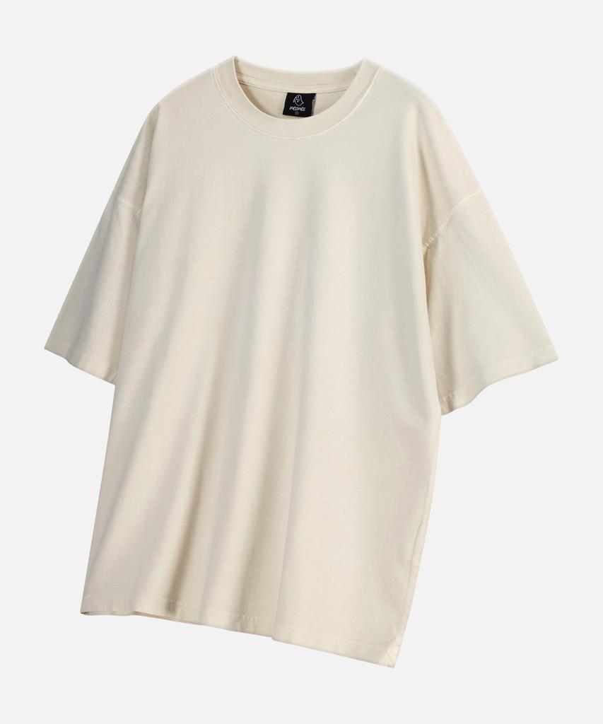 MOZMOZ [2Pack] Plain Pigment Oversized Short Sleeve T-Shirt