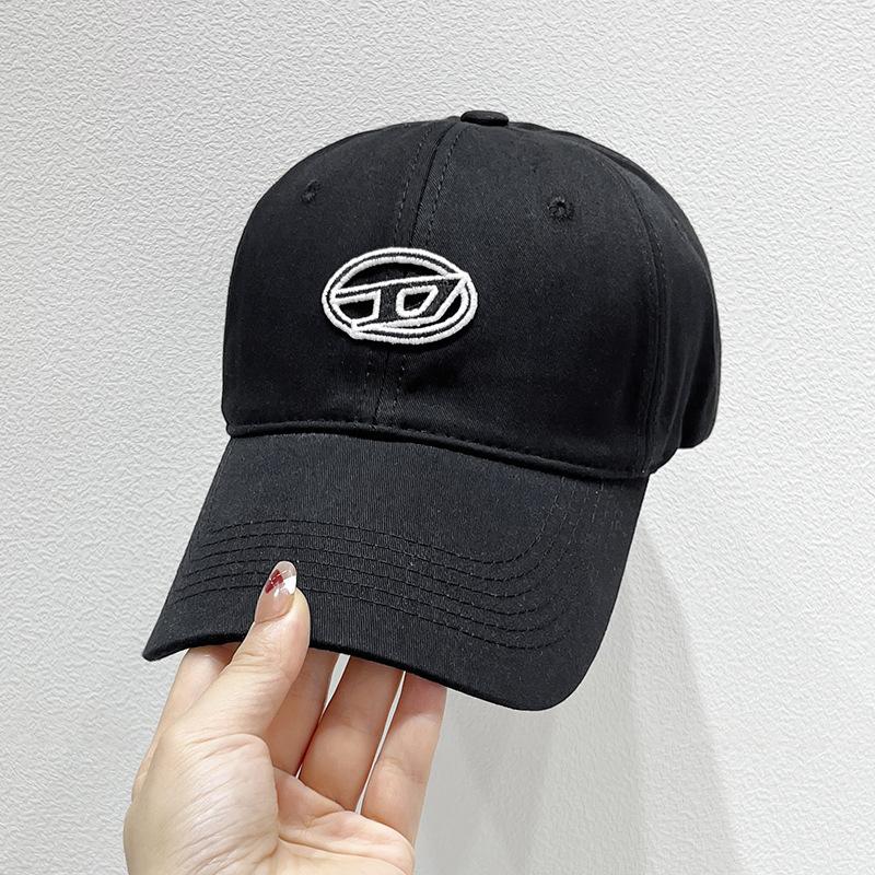 New Cute Cat Embroidery Soft Top Baseball Cap Men and Women Summer Visor Outdoor Hip Hop Dad Hat Black