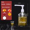 1600ml Transparent Coffee Syrup Bee Drip Double Scale Storage Dispenser Pump Bottle Squeeze Milk Bottle Honey Jar Container