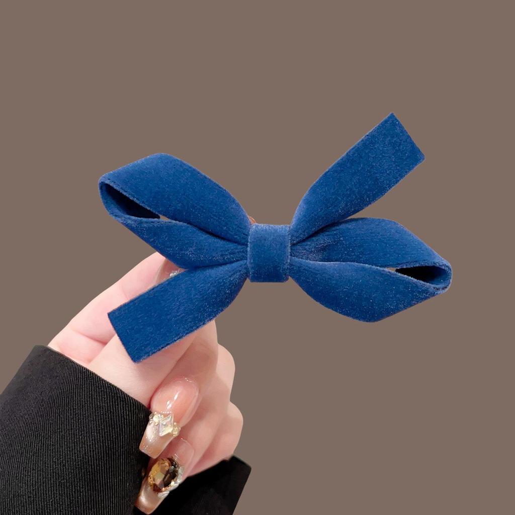 Red New Year Bow Hair Accessories for Women - Princess Style Side Clips & Bangs Pair