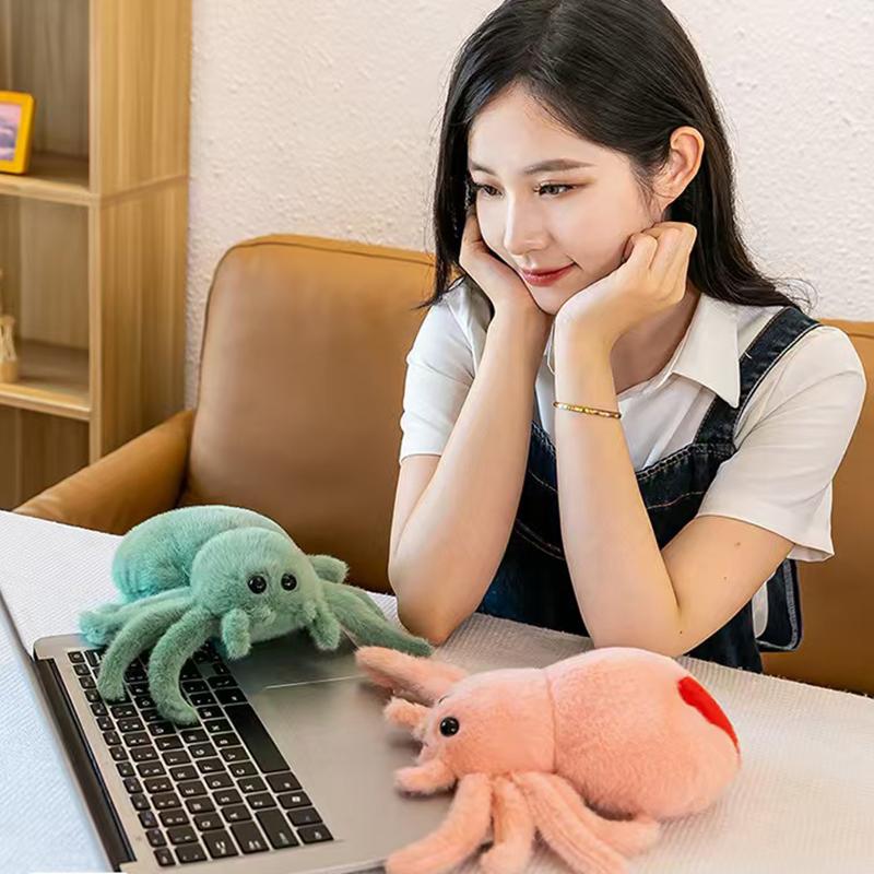 Cute 25Cm Plush Toy Plush Reptile Simulation Spider Hallows' Day Crawling Pet Doll