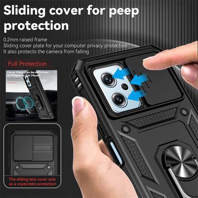 For Xiaomi Poco X4 GT 5G Case Magnetic Holder Ring Armor Cases For Poko Little X4 GT X4GT PocoX4 GT 5G Slide Lens Protect Cover