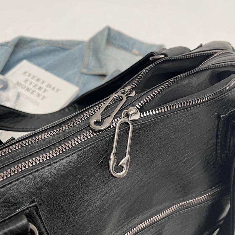 Vintage kabelka tote z PU kůže v evropském stylu Dámská velkokapacitní ležérní kabelka přes rameno crossbody Módní KTY