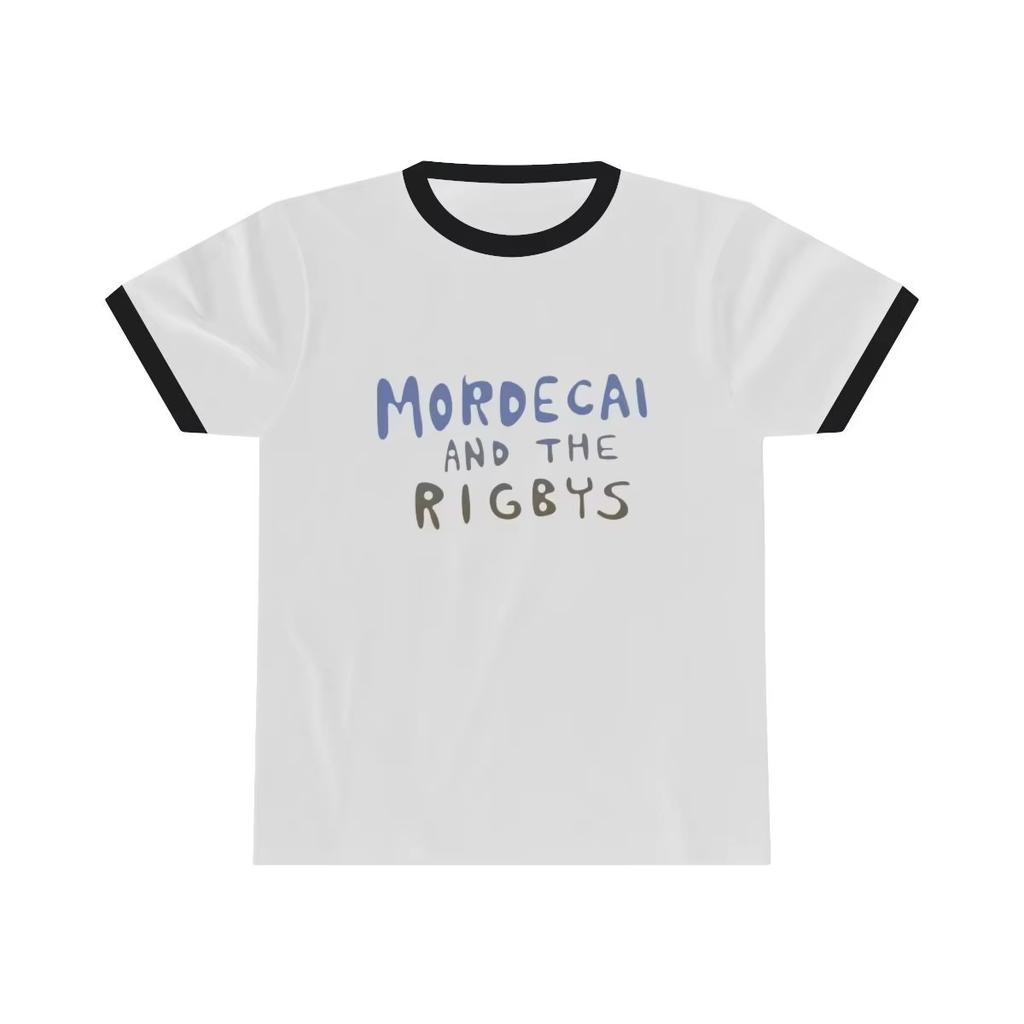 Mordecai i Rigby Koszulka Ringer Serial TV Koszulka Graficzna Zabawny Serial TV Kreskówka Unisex Koszulka Cosplay Streetwear koszulka dla dzieci