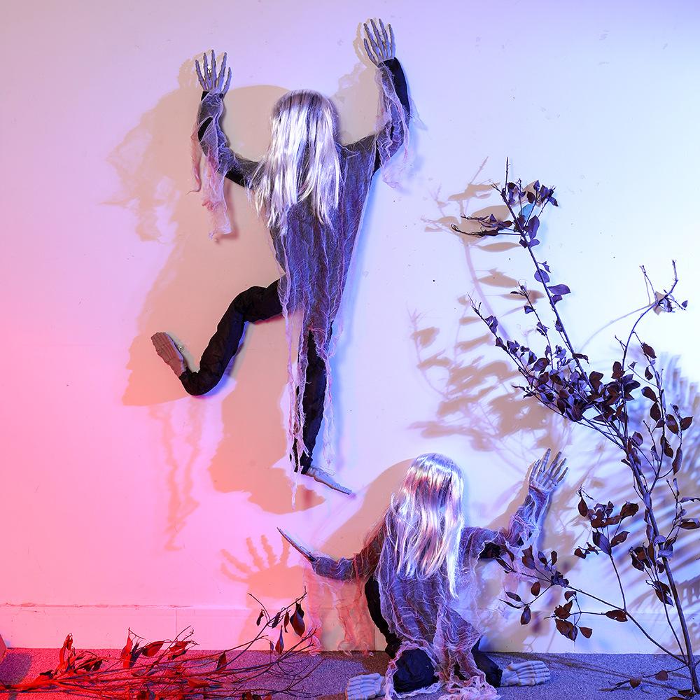 Wall Climbing Ghost Halloween Scary Scary Faceless Door Window Climbing Bed Ghost Bar Haunted House Secret Roo