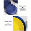 Durable Picnic Tableware Plates Set of 4 Reusable Plastic for Camping Outdoor Beach Barbecue Party