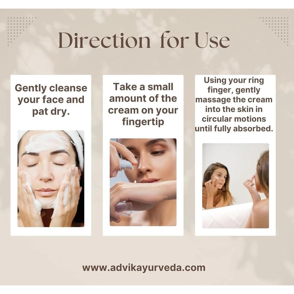 Advik Ayurveda Under Eye Cream For Dark Circles, Puffiness 12gm