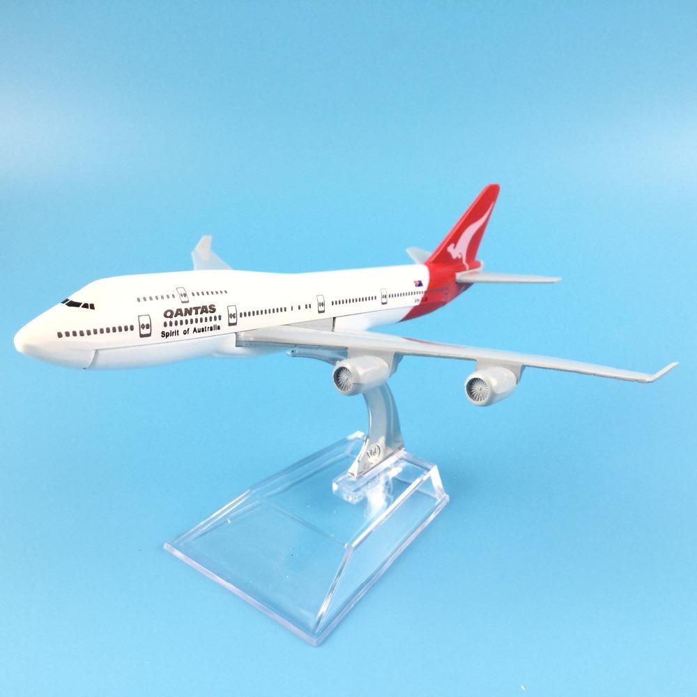 1/400 Scale 16cm Qantas Boeing 747 Airplane Model Airplane Diecast Metal Planes
