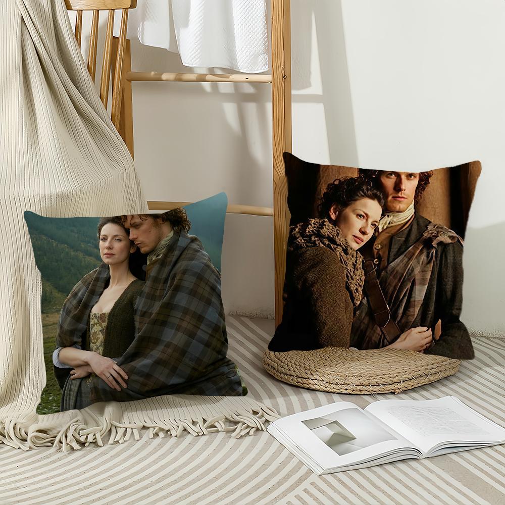 Jamie Fraser Tv Show Outlander Pillow Case Office Cushions Suitable For Sofa Car Bedroom Decorative Cushion Cover