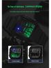 Sanda Luminous Waterproof Teen Alarm Watch - Square Electronic Sports Countdown Timer