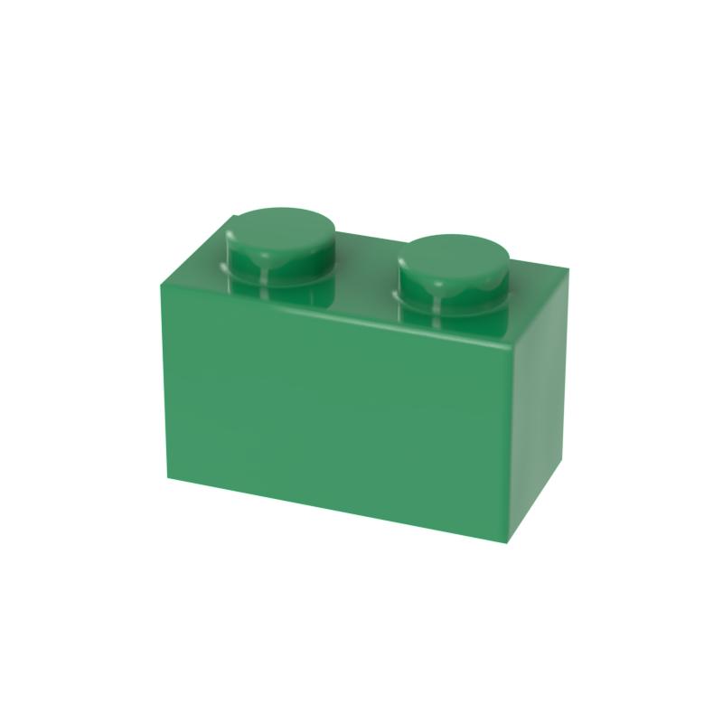 [FunBrick] 20/50/100PCS 1x2 Brick DIY Building Blocks Thick Figures Bricks Dots Creative Compatible With 3004 Toy f
