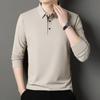Men's Business Casual Long Sleeve Polo Shirt