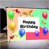 Všechno nejlepší k narozeninám pozadí pozadí látkový banner Foto rekvizita Party Home Wall Decor