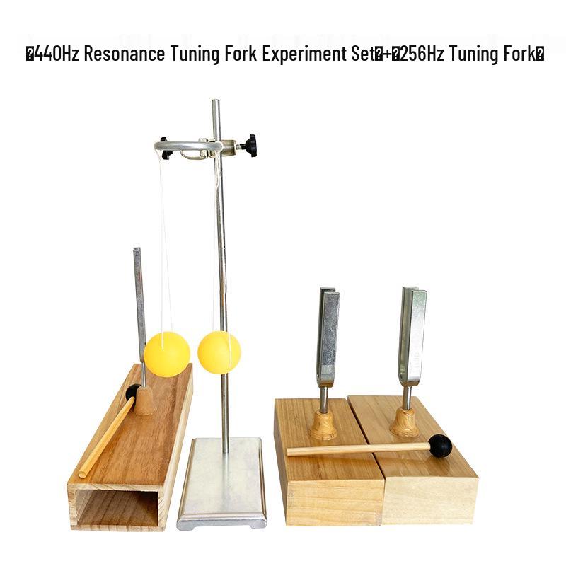 Steel Tuning Fork Set: 256Hz, 512Hz, 440Hz with Hammer - Perfect for Junior High School Physics and Acoustics Experiments