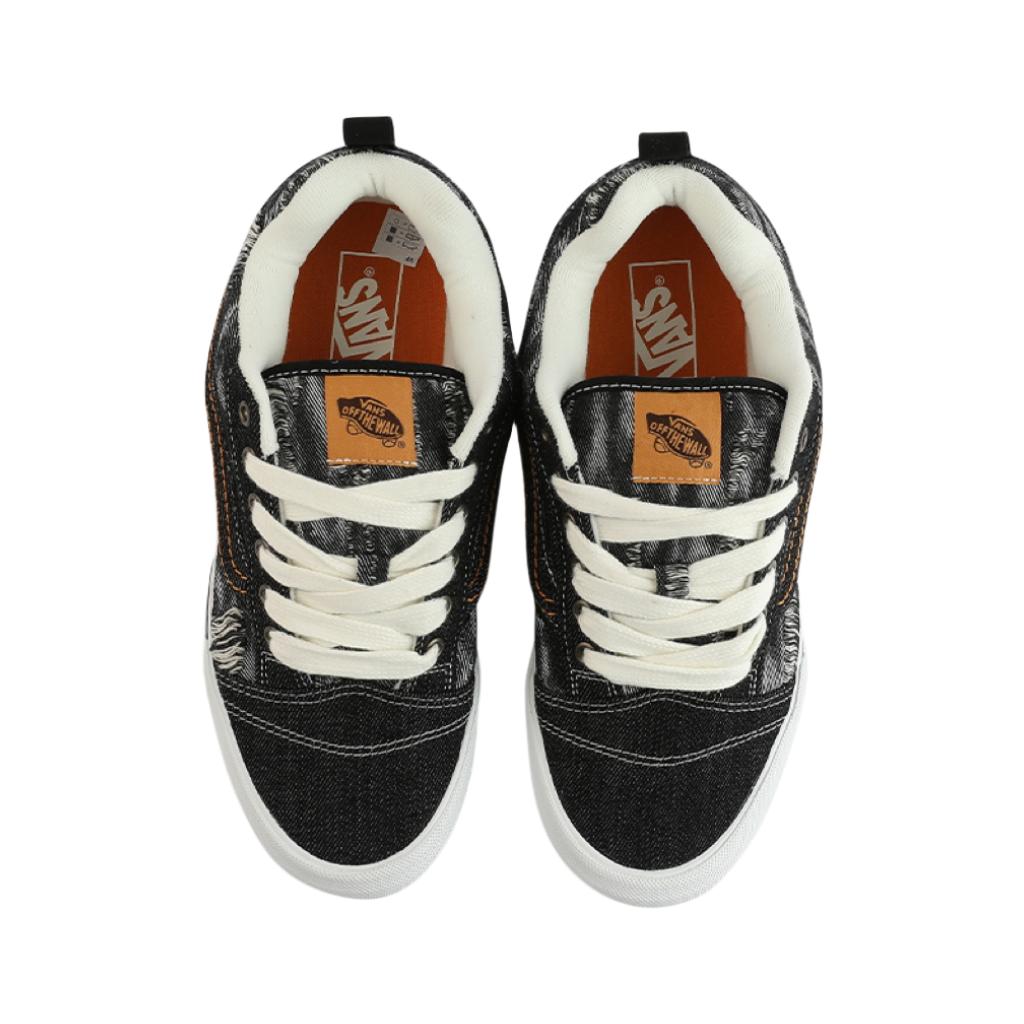 Vans Knu Skool Retro Pohodlné Ležérní Nízké Skateboardové Boty Unisex Tenisky Černé VN0009QCBPB