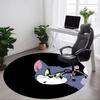 1PC Tom Cat Office Round Rug, Non-slip, Soft and Durable Office Rug for Interior Decoration, Perfect for Office Yy250915159
