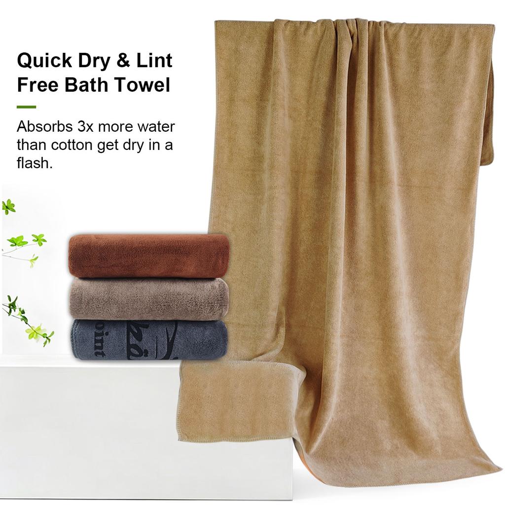 OEM/ODM Luxurious Customizable logo Lager Sizes High Gsm Thickened Non-depilatory Non-fading Skin-friendly Microfiber Bath Towel