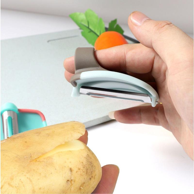 Kitchen Small Tool Finger Peeler, Vegetable And Fruit Slicer, Portable Peeling And Vegetable Cutting Tool
