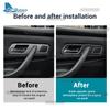 Real Soft Carbon Fiber Trim Sticker For Mercedes Benz SLK R170 1996 1997 1998 1999 2000 2001 2002 2003 Inner Door Handle frame