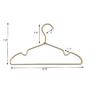 12.6" Matte Gold Metal Kids Baby Hangers, 30Pack, Non Slip, Suit for Coated Wire Children Clothes Hangers Closet Storage, Retail Display Space Saving