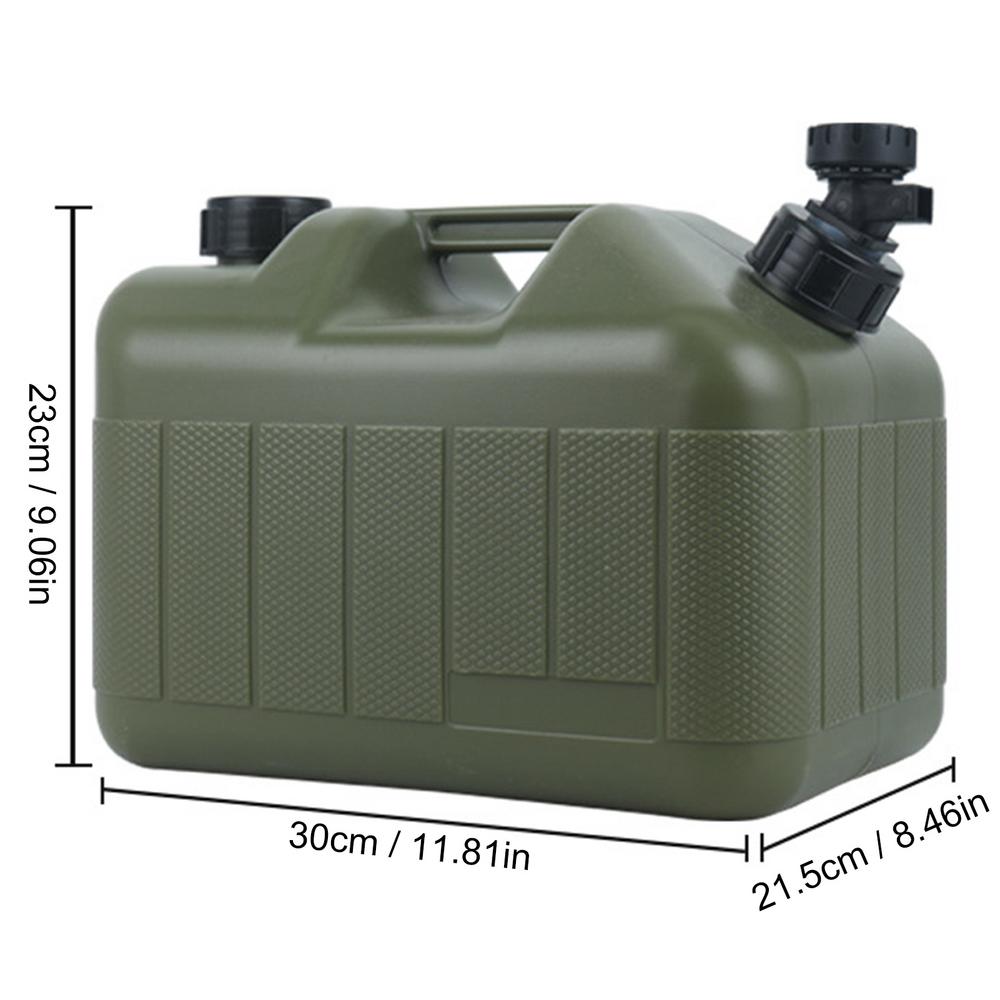 

Camping Water Container 10L Drinking Dispenser Water Storage Container With Spout For Camping Picnicking Hiking Garden BBQ зелёный