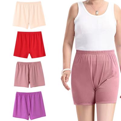 Seniors Women Cotton Underwear Loose Soft Boxer Briefs High-Waisted Boyshorts Panties for Middle Elderly Ladies