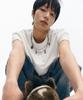 INTEMPOMOOD Necklace Print Short Sleeve_White