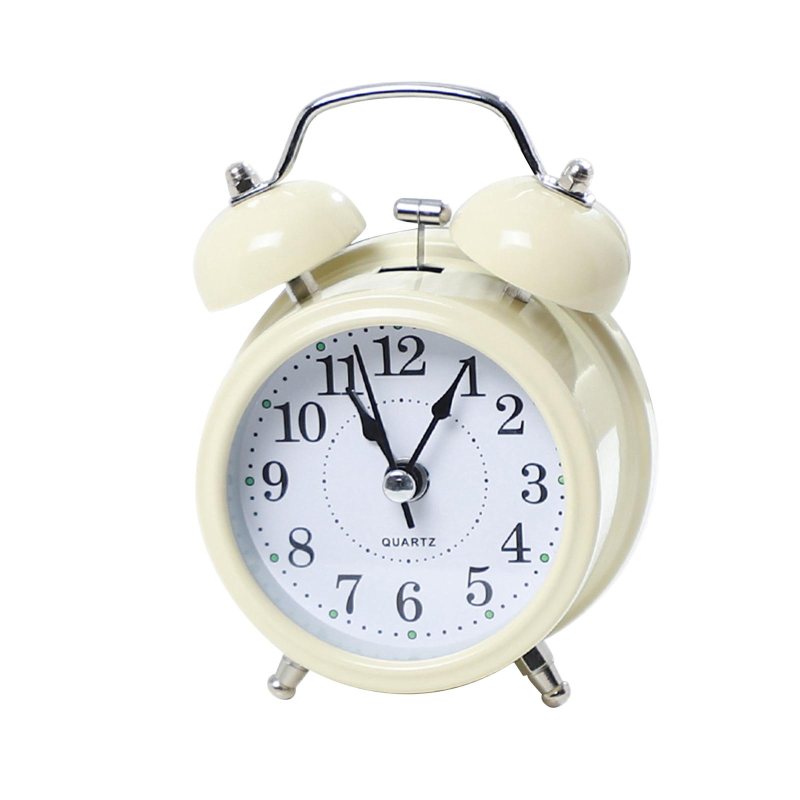 Alarm Clock No Noise Backlight for Heavy Sleepers Table Bedroom Bedside