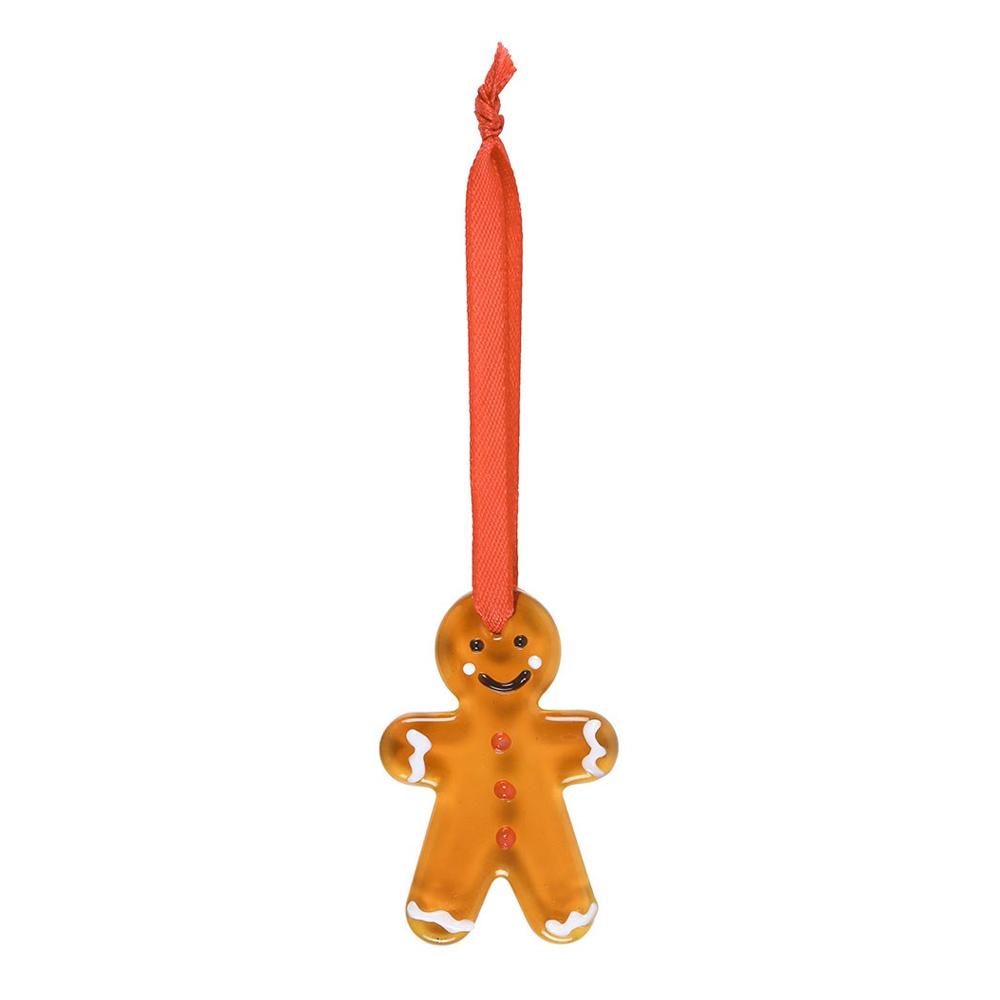 Something Different Glass Gingerbread Man Hanging Ornament (Pack of 20)