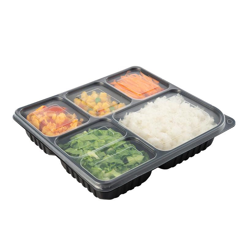 Einweg-Lunchbox-Behälter mit Fächern