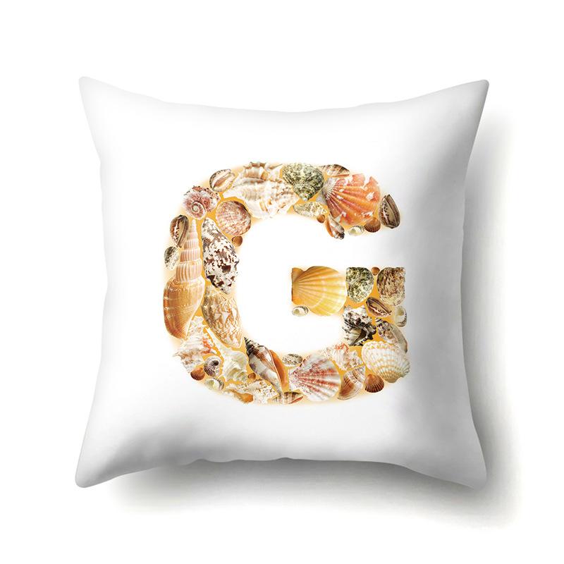 Polyester Pillowcase Automobile Decoration Home 26 English Letter Printed Pillowcase