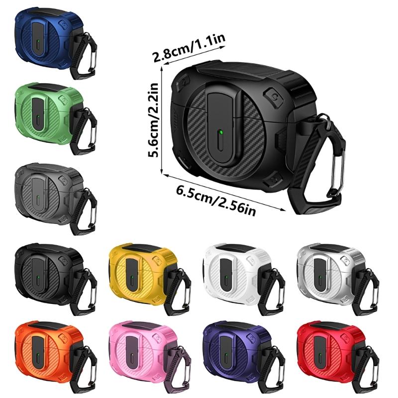 Earphone Cover for 4 Wireless Earbuds Shell Cover Dustproof Housing Case Skin Scratchproof Housing with Hook