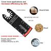 30PCS Oscillating Saw Blades, Universal Titanium Multitool Blades for Wood Plastics Metal, Quick Release Multi Tool Kits Fit Bosch Ryobi Milwaukee