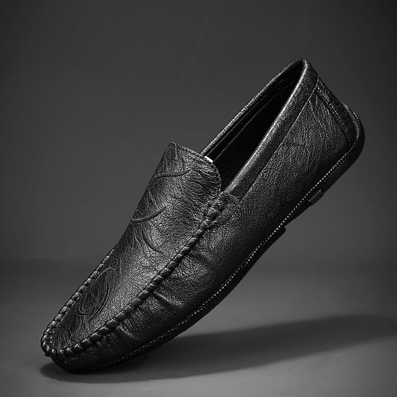 Fashion Hot Sale Loafers Mens Slip on Business Shoes Men Men's Shoes Male Comfortable Driving Shoe Leather Men All-match Casual Shoes