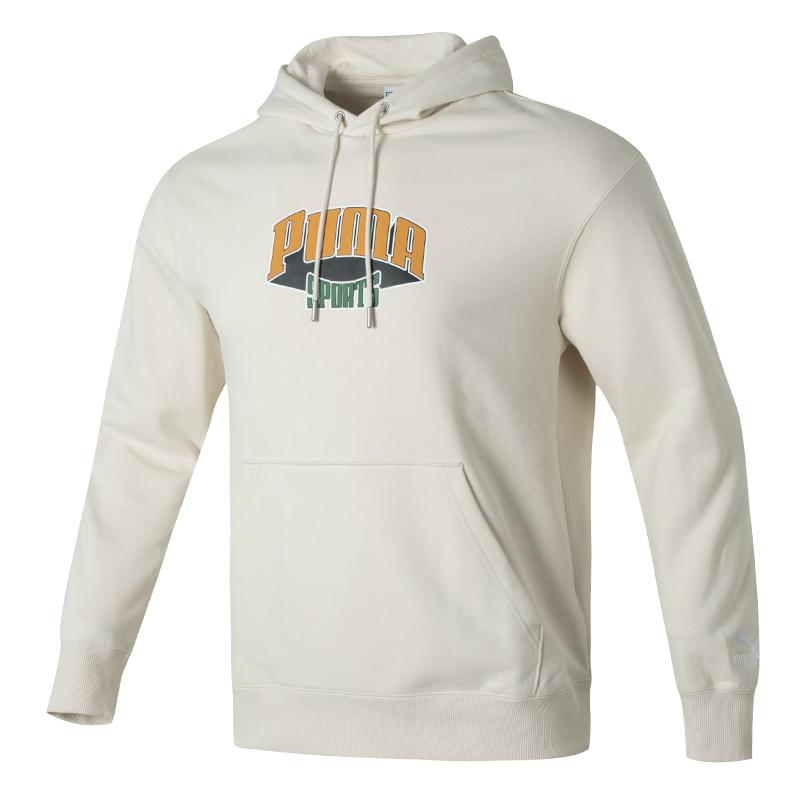 PUMA Sweatshirts Men s Ivory Hooded Moderate Other 626179-87 2XL