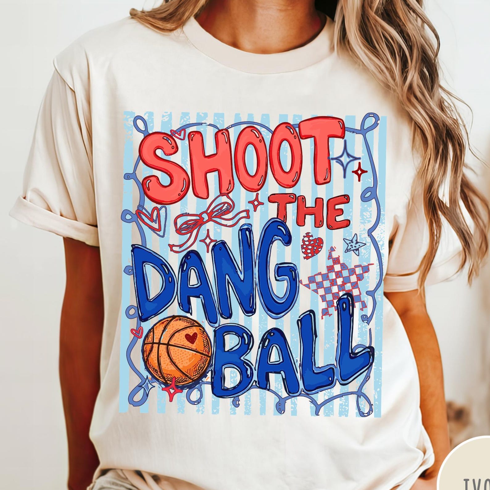 Shoot the Dang Ball Comfort Colors® T-Shirt, Trendy Basketball Tee, Women s Basketball Shirt, Basketball Mom Shirt, Game Day Tee XL