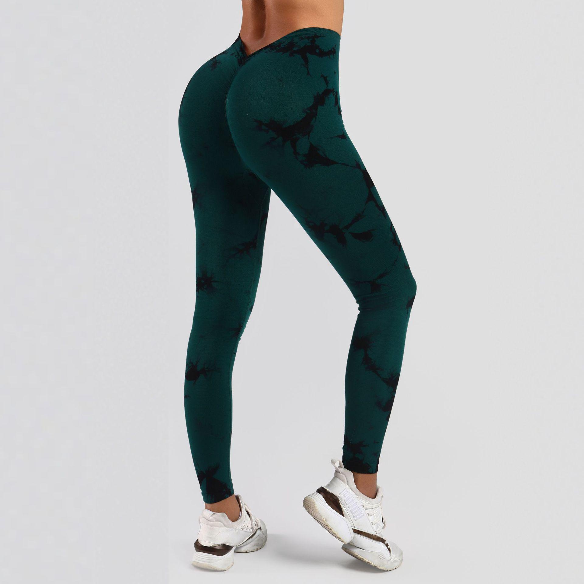 

Seamless High-Waist Yoga Pants with Ruched Hip Lift & Quick-Dry Fit Large
