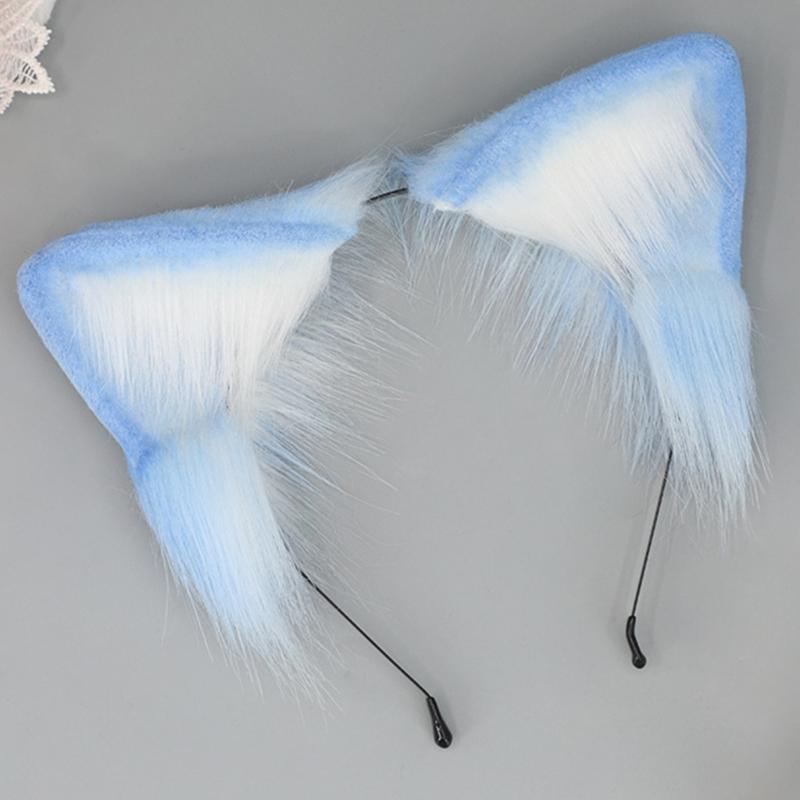 Animal Cosplays Headband Furry Ears Hair Accessories Hair Clip for Women Girls