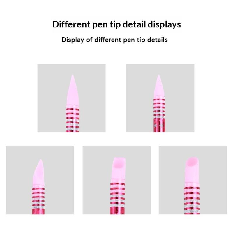 5Pcs Nails Art Dotting Pen Nails Brushes For Nails Art Accessories Tools Kits Nail Supplies For Professionals Manicure Set