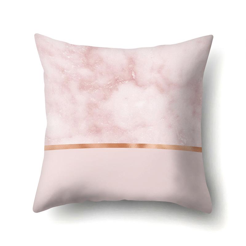 Polyester Pillow Case Automobile Decoration Home Printed Pillow Case Waist Cushion Cover Car Cushion Head Cushion Cover