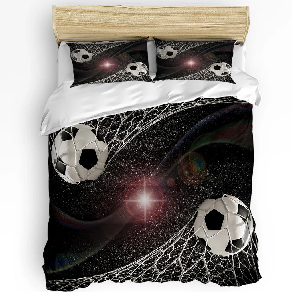 Soccer Football Game Printed Comfort Duvet Cover Pillow Case Home Textile Quilt Cover Boy Kid Teen Girl Luxury 3pcs Bedding Set