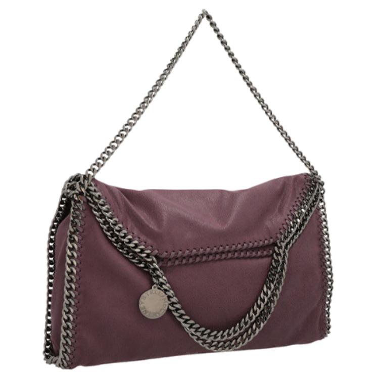 Stella Mccartney Chain Trim Polyester Tote Bag Women Bags Purple 234387W91325162